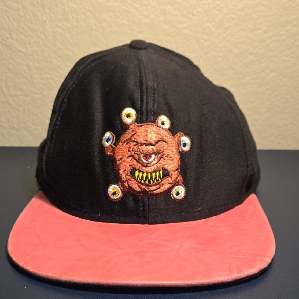 Vintage Gunny Skinz 1995 Black Cap with Pink Brim and Monster Patch